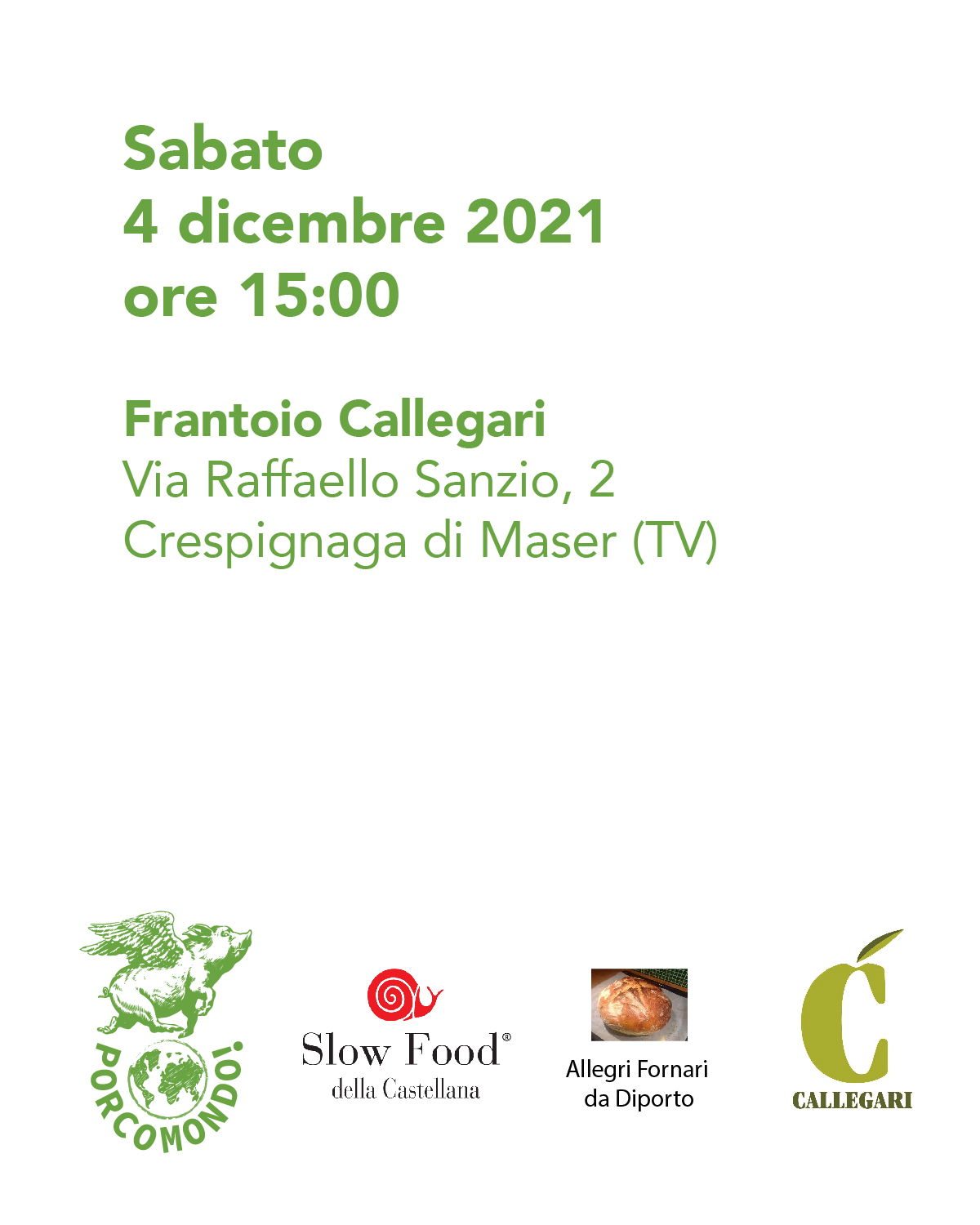 Corso di panificazione con degustazione di olio di Maser
