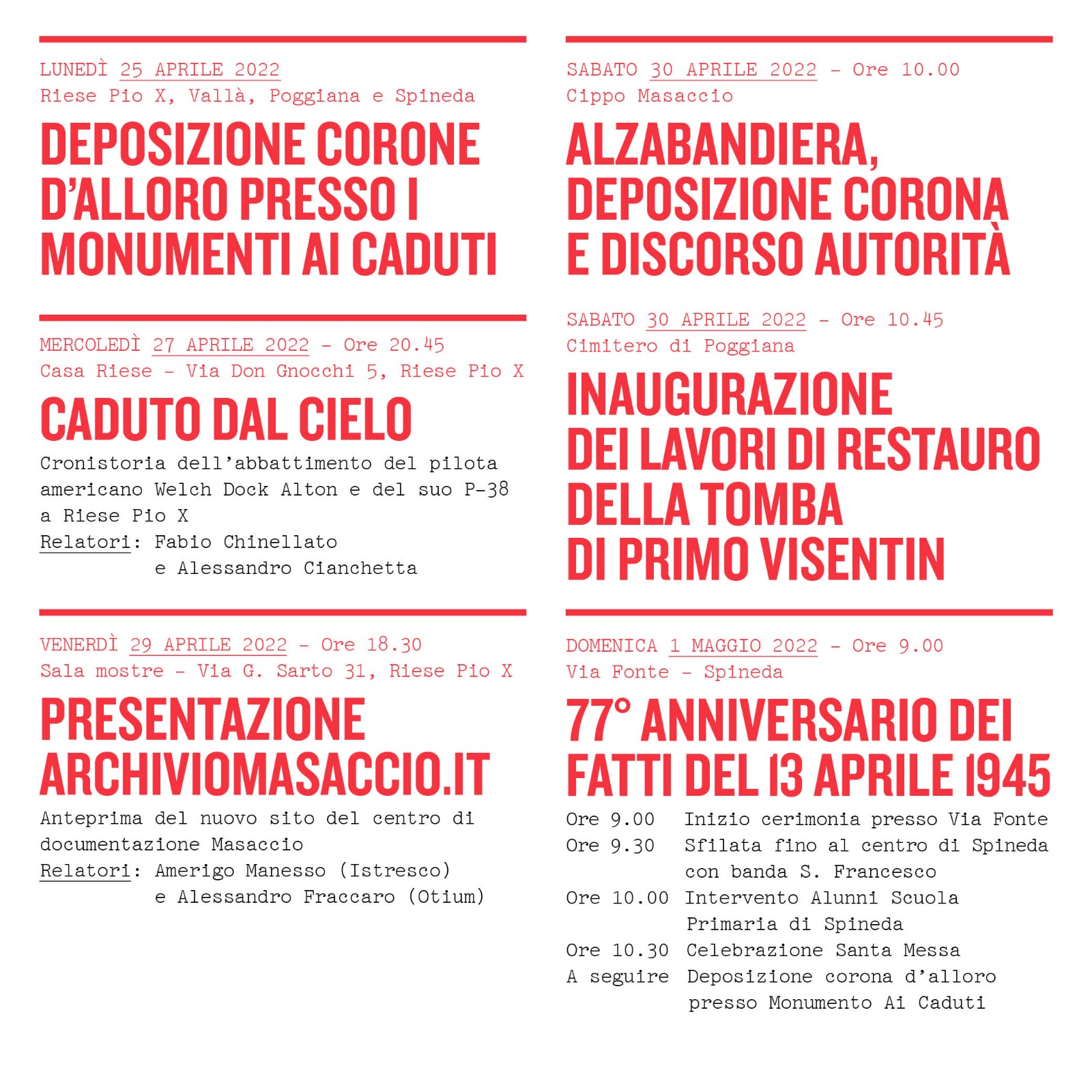 77ª FESTA DELLA LIBERAZIONE